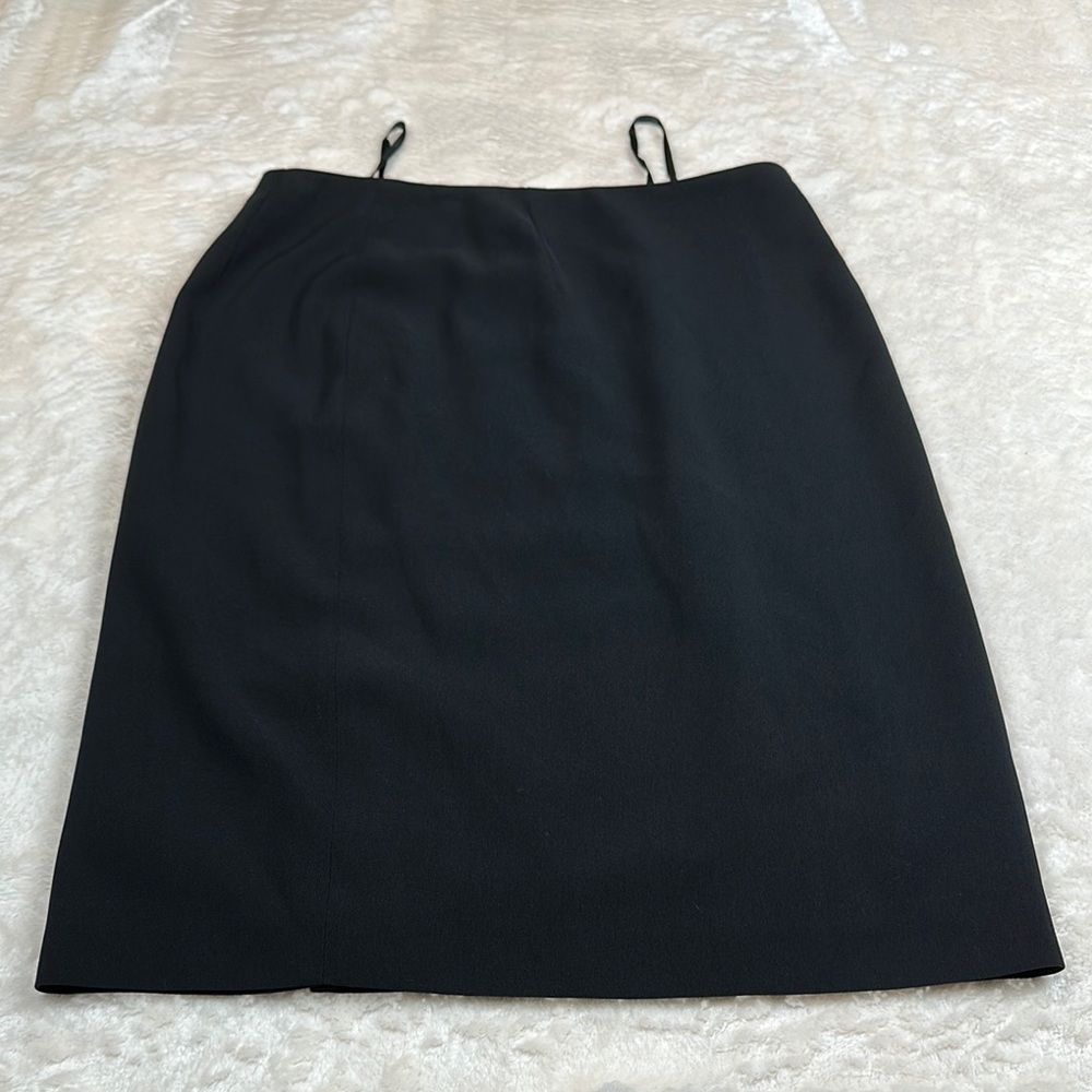 Amanda Smith Elegant Black A-Line Skirt